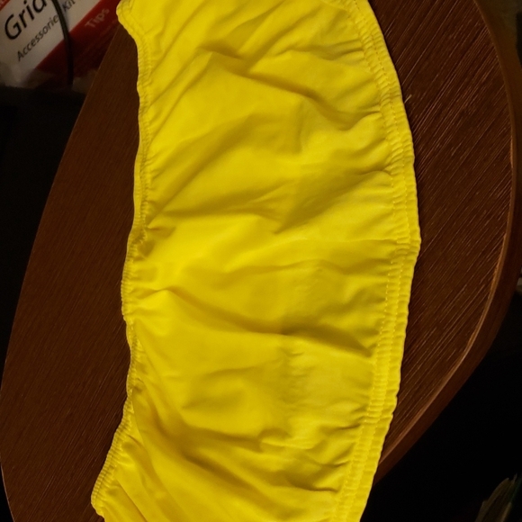 Allasfun Sexy Fishnet Mesh One Shoulder Midi Dress in Yellow  Size L - Picture 5 of 8